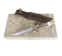 Cuchillo de caza muela big five rhino, hoja de 16 cm de acero x50crmov