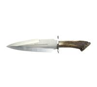 Cuchillo de caza muela gran duque duque-25s, puño de asta de ciervo c