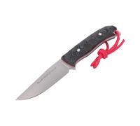 Cuchillo de caza muela husky husky-10m, cachas micarta negra 3d, enter