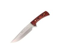 Cuchillo de caza muela jabalí jabali-17e, enterizo, cachas de madera