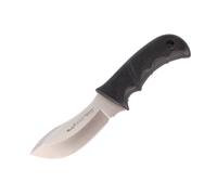 Cuchillo de caza muela sioux sioux-10g, enterizo, mango de goma negra,