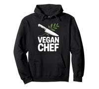 Cuchillo de Chef a Base de Plantas Cocina Vegetariana Vegana Sudadera con Capucha