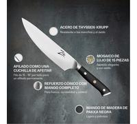 Cuchillo de chef de 8" alemán Alpha-Royal 56 HCR acero inoxidable Zelite Infinity by Klarstein