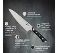 Cuchillo de chef de 8" de la serie Razor-Edge acero inoxidable 59 HRC Zelite Infinity by Klarstein