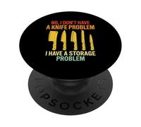 Cuchillo de Chef Divertido para cocinar, Problema de Almacenamiento culinario PopSockets PopGrip Adhesivo