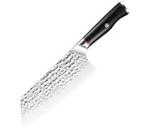 Cuchillo de chef forjado a mano, juego de cuchillos de cocina de acero inoxidable, cuchillo Santoku japonés afilado, nakiri, herramientas de corte(7.5 in Cleaver knife)
