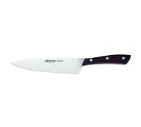 Arcos Cuchillo Chef Forjado. Hoja Acero Inoxidable Nitrum 160 mm. Mango Ergonómico Polioximetileno. Mango Madera Palisandro Marrón. Resistente al Óxido y al Desgaste. Serie Natura.