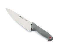 Arcos Cuchillo Chef Acero Inoxidable Nitrum 10" | Serie Colour Proof. Mango de polipropileno cubierto de elastómero. Grado profesional. Color negro.