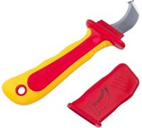 Cuchillo de desmontaje, 1000 V aislado, herramienta de corte de cables segura, agarre cómodo para electricista