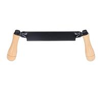 Cuchillo de dibujo recto, acero de tungsteno tipo recto seguro dibujar herramienta herramienta herramienta eliminación de corteza con mango de madera para valla de madera (10 pulgadas)