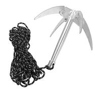 Cuchillo de Hierba de Agua, Eliminación de Malezas, Herramienta Pesca Plegable a Prueba de Herrumbre, Acero Inoxidable con Cuerdas de 10 M para Pesca, Jardinería, Campamento, Agricultura
