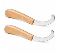 Cuchillo de huevo para caballos, paquete de 2 herramientas para eliminar huevos de moscas, hoja dentada curvada de acero inoxidable, cuchillo de aseo de caballos para huevos visibles, pelo suelto y