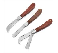 Cuchillo de injerto plegable, herramientas de poda profesional para jardín, cortador de árboles frutales