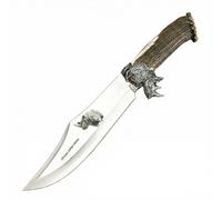 Cuchillo de lujo muela big five b.f-rhino, cuchillo de caza bowie edic