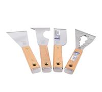 Cuchillo de masilla Fukuoka, raspador de herramientas multifuncional de acero inoxidable, cuchillo de masilla, removedor de pintura, herramienta de pintores, abridor de pintura (Color : A)