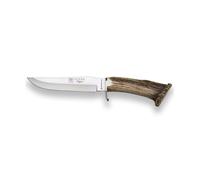 Joker Cuchillo de Monte Tigre CN34, con Mango Corona de Ciervo y Hoja INOX de 17 cm, 300 Gramos, cruceta INOX, Herramienta de Pesca, Caza, Camping y Senderismo