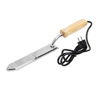 Cuchillo de no inferior de miel eléctrica, cortador de miel de acero inoxidable con mango de madera ergonómica herramienta de colmena de calefacción rápida para aficionados de