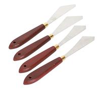 Cuchillo de Paleta, Cuchillo de Arte con Espátula de Pintura de Acero Inoxidable de 4 Piezas para Acuarela