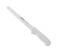 Arcos Serie 2900 - Cuchillo Pastelero - Hoja Serrada de Acero Inoxidable NITRUM de 250 mm - Mango inyectado en Polipropileno Color blanco