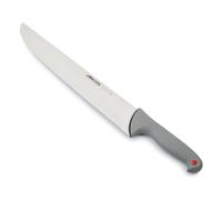 Arcos Serie Colour Prof - Cuchillo Pescadero - Hoja Serrada de Acero Inoxidable NITRUM de 350 mm - Mango de Polipropileno recubierto de Elastómero Color gris