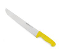 Arcos Serie 2900, Cuchillo Pescadero, Hoja Serrada de Acero Inoxidable Nitrum de 350 mm, Mango inyectado en Polipropileno Color Amarillo