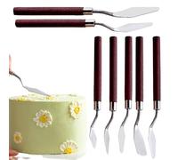 Cuchillo de pintura para pintura al óleo, herramienta de piezas de raspador de pintura para arte, cuchillo de paleta, kit de cuchillos de espátula, mango de madera, accesorios de pintura al óleo para