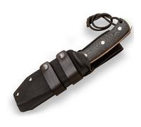 Cuchillo de supervivencia joker 'nomad' cm125-k, mango micarta canvas