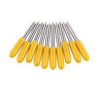 Cuchillo de Trazador, 10 Piezas Cuchillo de Corte Roland Hoja de Trazador de Acero de Tungsteno con Hoja de Corte para Corte de Vinilo 30/45/60 Grados con Hojas de Sierra de Cinta (30°)