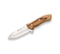 Cuchillo desollador joker 'venado' co66, con funda de cuero, cachas en