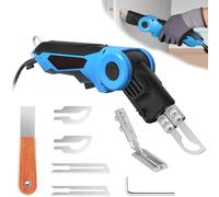 Cuchillo Eléctrico Caliente Rotativo De 250w, Cortador De Espuma Con 6 Cuchillas, Kit De Herramientas De Corte, Sistema De Enfriamiento Por Aire De Cuerpo Completo, Cortador De Espuma Con Estuche