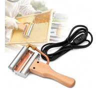 Cuchillo Eléctrico Para Desoperculado De Miel, Cepillador Eléctrico En Caliente Para Desoperculado, Hoja De Acero Inoxidable De Doble Filo, Mango De Madera, Temperatura Constante De 140-160 °c,