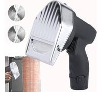 Cuchillo eléctrico para kebab, cortador portátil de kebab Doner de 80 W, grosor máximo de corte de 8 mm, eficiencia de corte de 60 kg/h para máquina de shawarma.,Batterytype