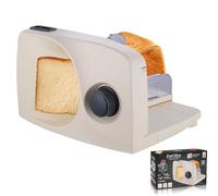 Cuchillo eléctrico para pan, rebanador plegable con hoja de acero inoxidable, cortador de alimentos de grosor ajustable para carne, pan y queso