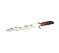 Cuchillo enterizo de caza muela urial urial-26co, puño de madera pren