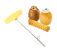 Cuchillo Espiral Vegetal - Cuchillo tornado en espiral para frutas y verduras - Cuchillo giratorio en acero inoxidable, picador patatas, cortador tornillo en espiral, cortador Gusengo