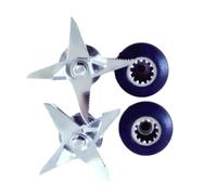 Cuchillo for licuadora, compatible con Biolomix, T5200 Gastrorag B020b TWK TM 767 800 TWK Jtc 767 800 Jarra de 2 litros 010 767 800 G5200 G20 Reemplazo de licuadora, desmontable, fácil de limpiar