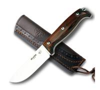 Cuchillo j&v reaper cocobolo forester, acero 1.4116, mango de madera c