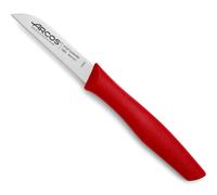 Arcos Cuchillo Mondador de Acero Inoxidable NITRUM - Hoja 80 mm para Pelar Frutas y Verduras - Mango de Polipropileno Resistente y Cómodo - Serie Nova