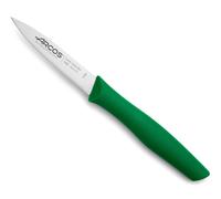 Arcos Cuchillo mondador Serie Nova Hoja de acero inoxidable 85 mm Mango polipropileno verde