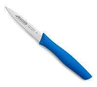 Arcos Serie Nova - Cuchillo Mondador - Hoja de Acero Inoxidable de 85 mm - Mango de Polipropileno Color azul
