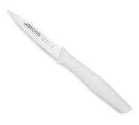 Arcos Serie Nova - Cuchillo Mondador - Hoja de Acero Inoxidable de 85 mm - Mango de Polipropileno Color blanco