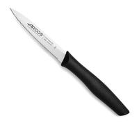Arcos Cuchillo mondador Serie Nova Hoja serrada 100 mm Acero inoxidable Mango PP color negro