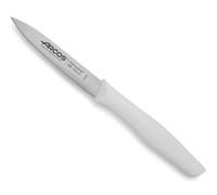 Arcos Serie Nova - Cuchillo Mondador - Hoja de Acero Inoxidable de 100 mm - Mango de Polipropileno Color blanco