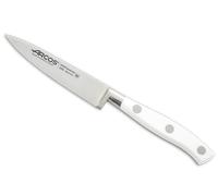 Arcos Cuchillo Pelar Forjado Acero Inoxidable. Cuchillo Cocina para Pelar Frutas y Verduras. Mango Ergonómico Polioximetileno y Hoja 100mm. Serie Riviera Blanc. Color Blanco.