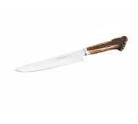 Cuchillo muela gaucho-20s puño de asta de ciervo con pomo inoxidable