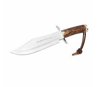Cuchillo muela rhino-25a hoja bowie 250 mm puño asta de ciervo con de