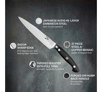 Cuchillo multiusos de 6" serie Executive-Plus acero Damasco 61 HRC
