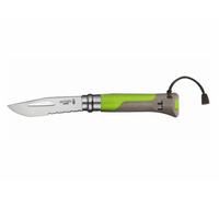 OPINEL Couteau Outdoor N°08 Terre-vert - Olla para campamento - Verde/Gris - EU Unique