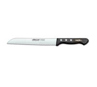 Arcos Serie Atlantico - Cuchillo Panero - Hoja Serrada de Acero Inoxidable de 200 mm - Mango de Madera Palisandro Color marrón