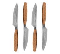Cuchillo para carne Boska Oslo+ juego de 4, cuchillo para carne, acero inoxidable, madera de roble, 320031